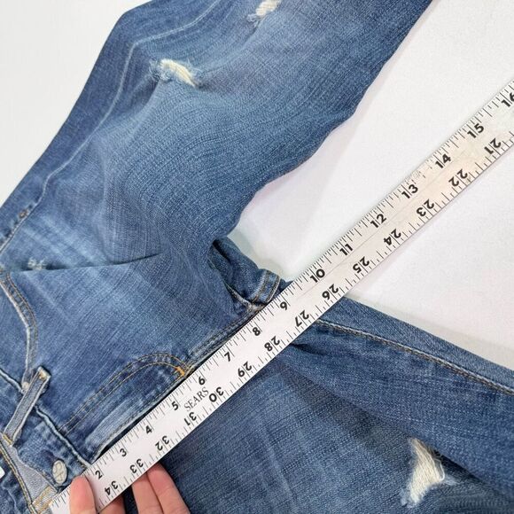 AG Jeans Womens 27 The Nikki Relaxed Skinny Distressed Low Rise - Picture 3 of 9